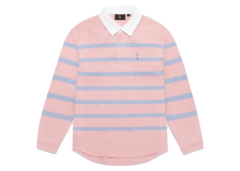 OVO Striped Oxford Rugby Pink/Blue