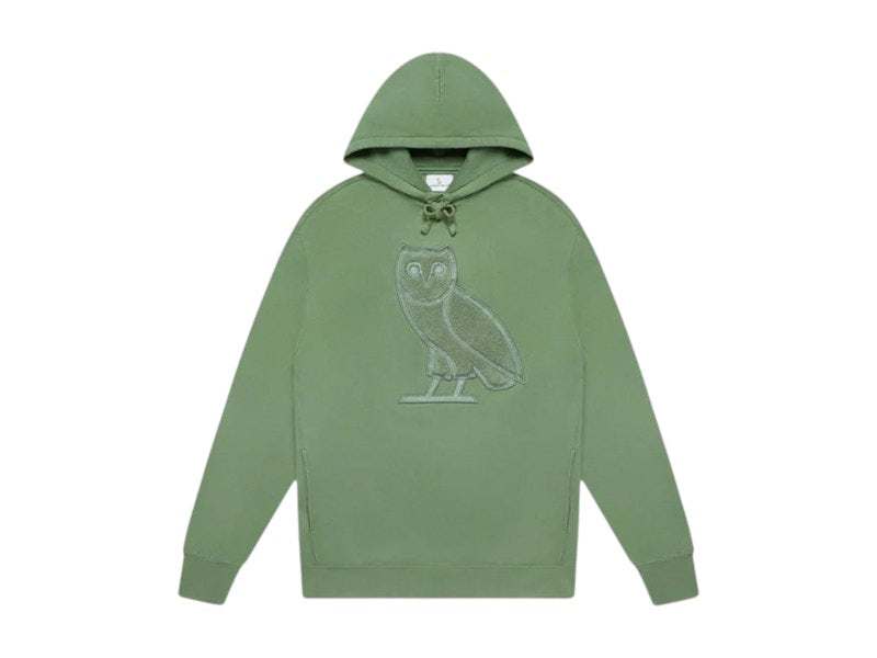 OVO Summer OG Owl Hoodie Field Green