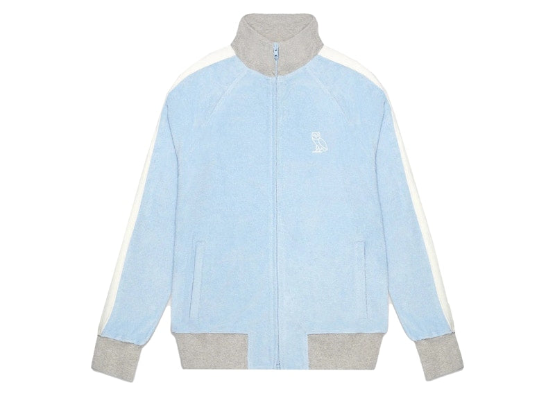 OVO Terry Cloth Track Jacket Light Blue