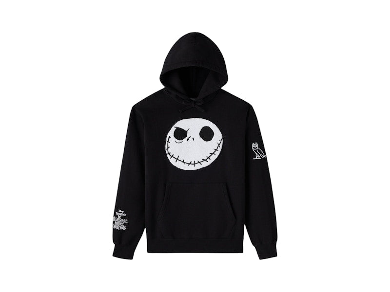 OVO The Nightmare Before Christmas Jack Skellington Hoodie Black