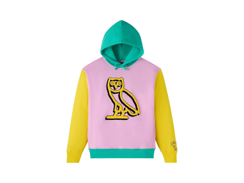 OVO The Simpsons Krusty The Clown Hoodie Pink/Yellow