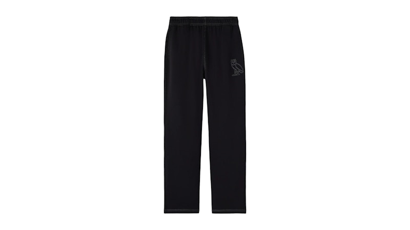 OVO Tonal Stitch Open-Hem Sweatpant Black