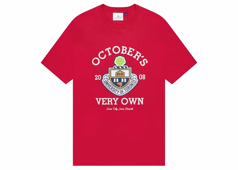 OVO U Of T Crest T-Shirt Red