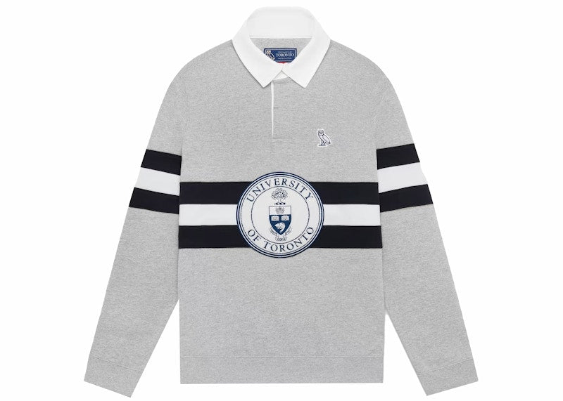 OVO U Of T Rugby Polo Heather Grey