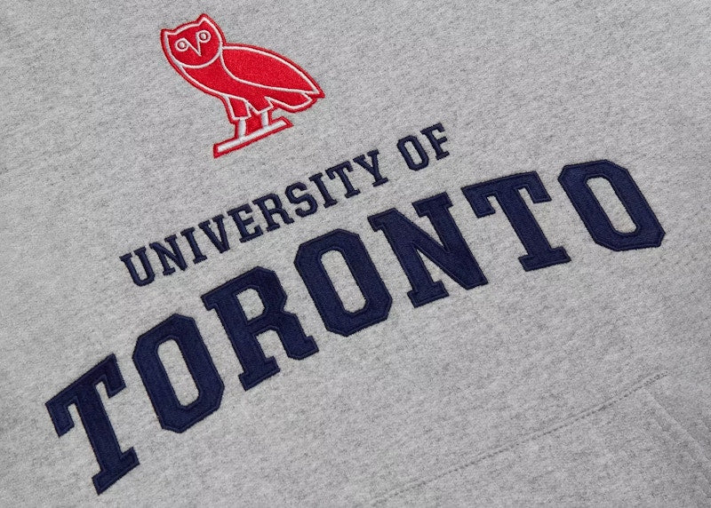 OVO U Of T University Hoodie Heather Grey