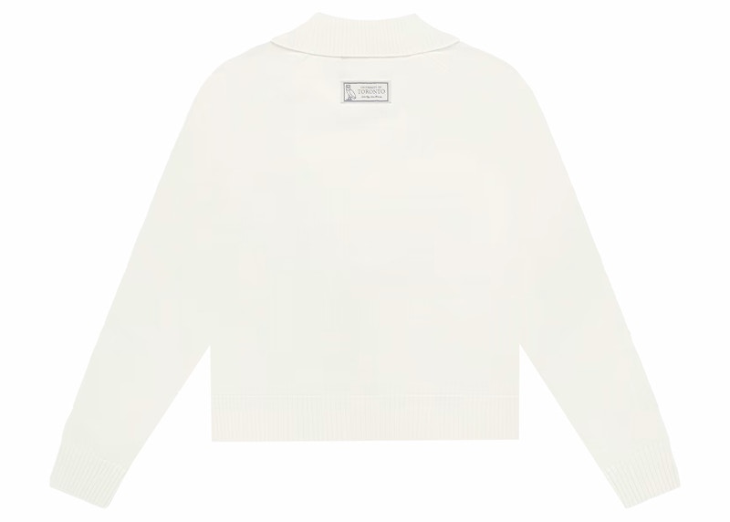 OVO U Of T Womens Rugby Polo Sweater Cream