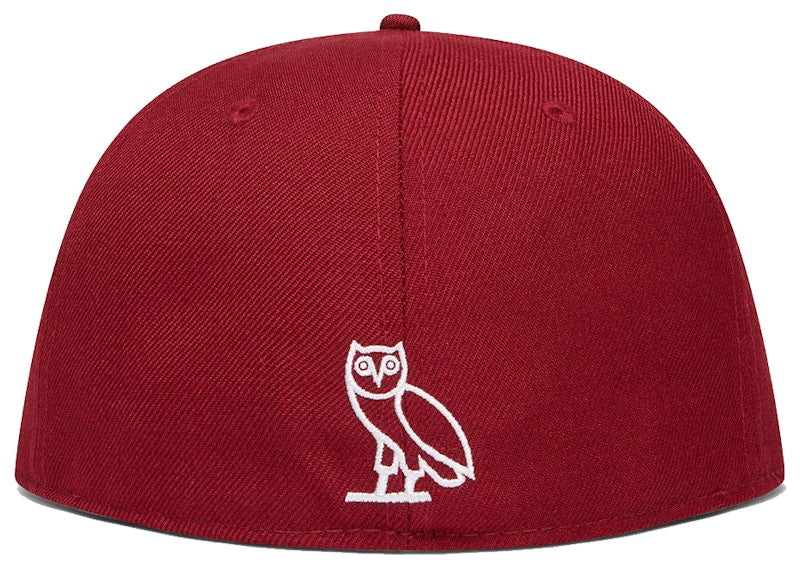OVO Varsity New Era 59Fifty Fitted Cap Maroon