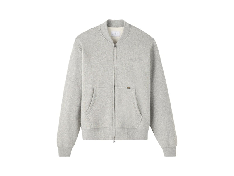 OVO Waffle-Lined Track Jacket Heather Grey