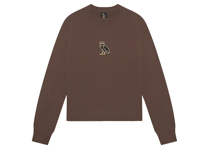 OVO Womens Classic Owl Crewneck Mocha