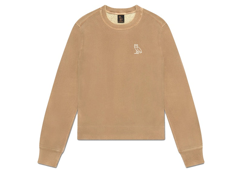 OVO Womens Garment Dye Crewneck Mousse