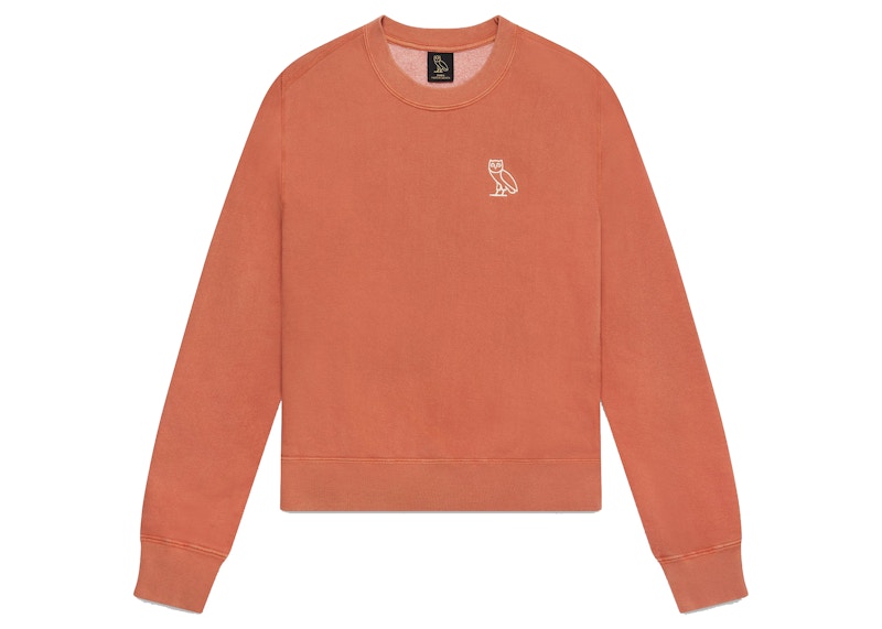 OVO Womens Garment Dye Crewneck Sequoia