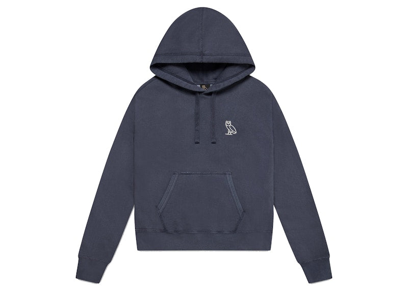OVO Womens Garment Dye Hoodie Odyssey Blue