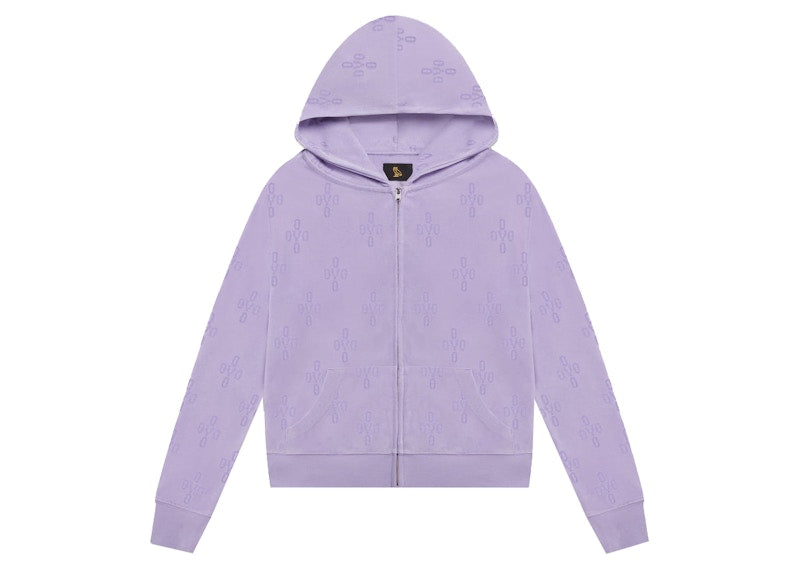 OVO Women's Monogram Full Zip Hoodie Lavender
