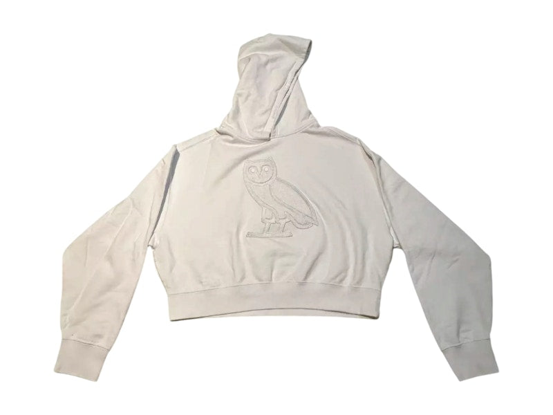 OVO Women's OG Owl Cropped Hoodie White