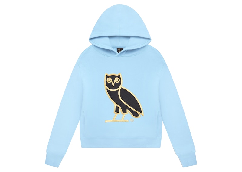 OVO Womens OG Owl Hoodie Sky Blue
