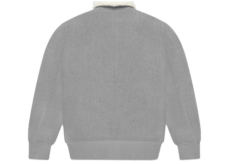 OVO Wool Aviator Jacket Heather Grey