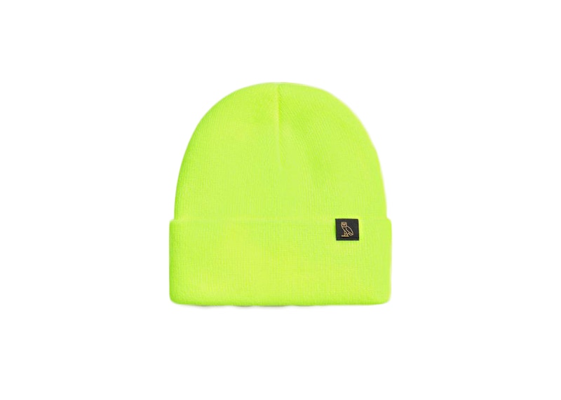 OVO Woven Label Beanie Lime