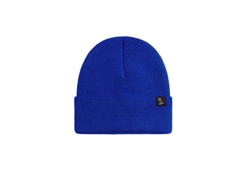 OVO Woven Label Beanie Royal Blue