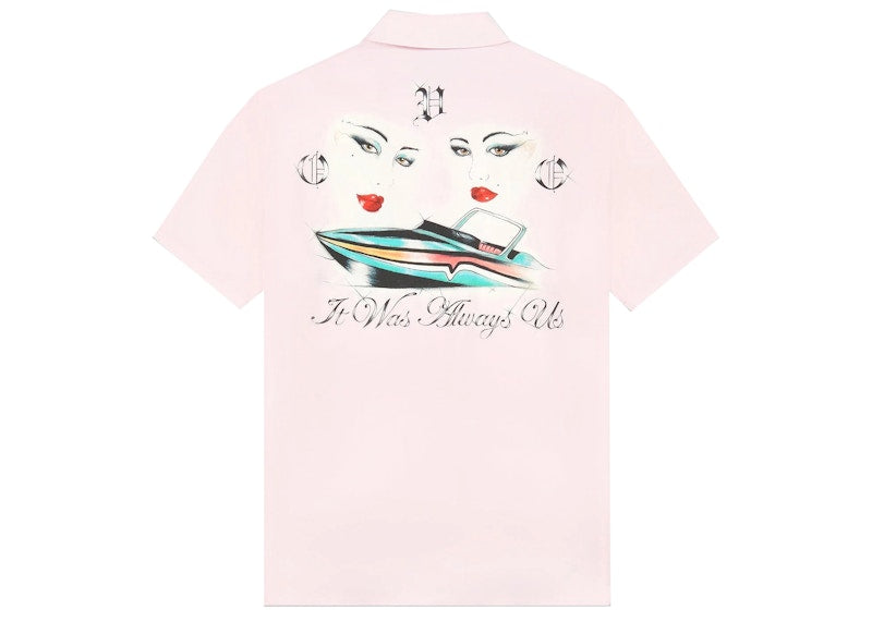 OVO Yacht Club Silk Shirt Pink