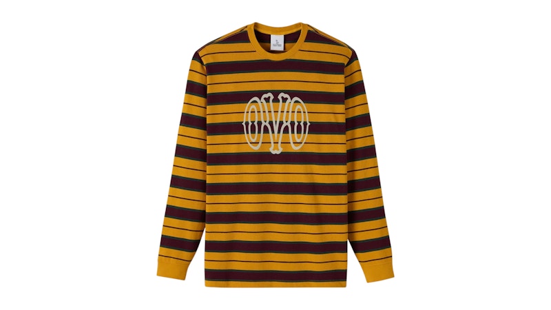 OVO Yarn Dyed Long-Sleeve T-Shirt Alphonso Mango
