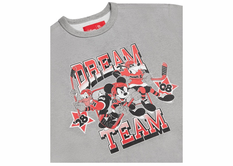OVO x Disney Dream Team Crewneck Heather Grey