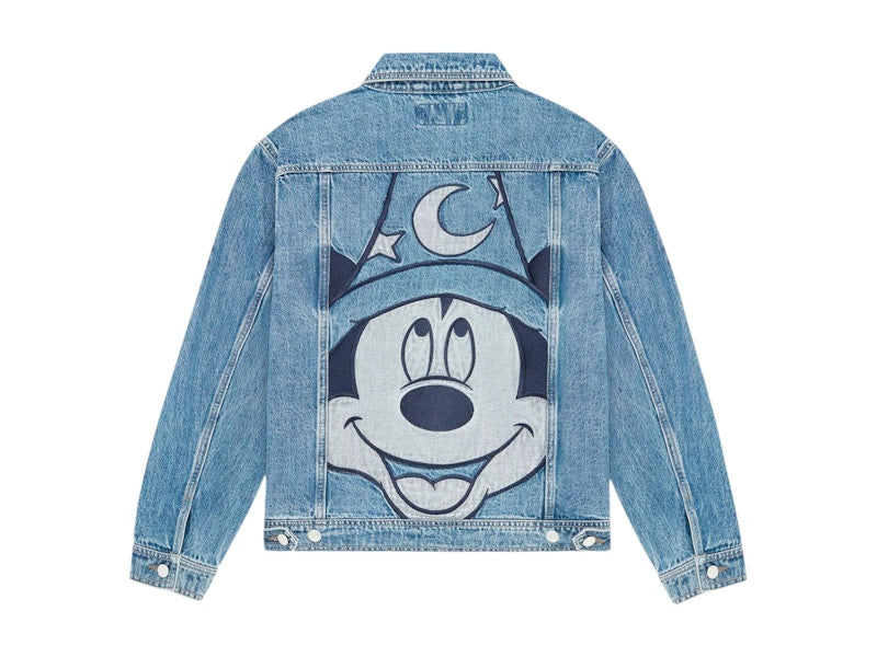 OVO x Disney Mickey Mouse Fantasia Denim Jacket Washed Indigo