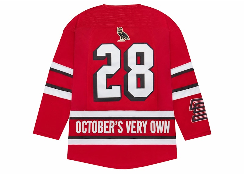 OVO x Disney "OWLS" Hockey Jersey Red