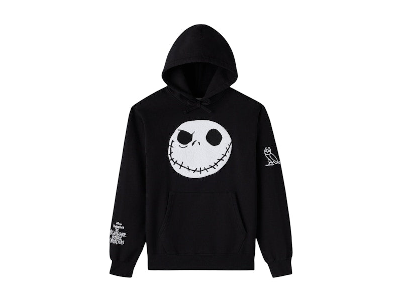 OVO x Disney The Nightmare Before Christmas Jack Skellington Hoodie Black