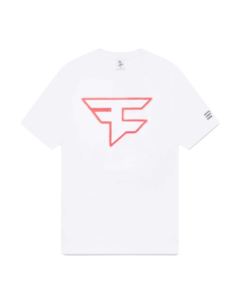 OVO x Faze Clan Big Logo T-Shirt White