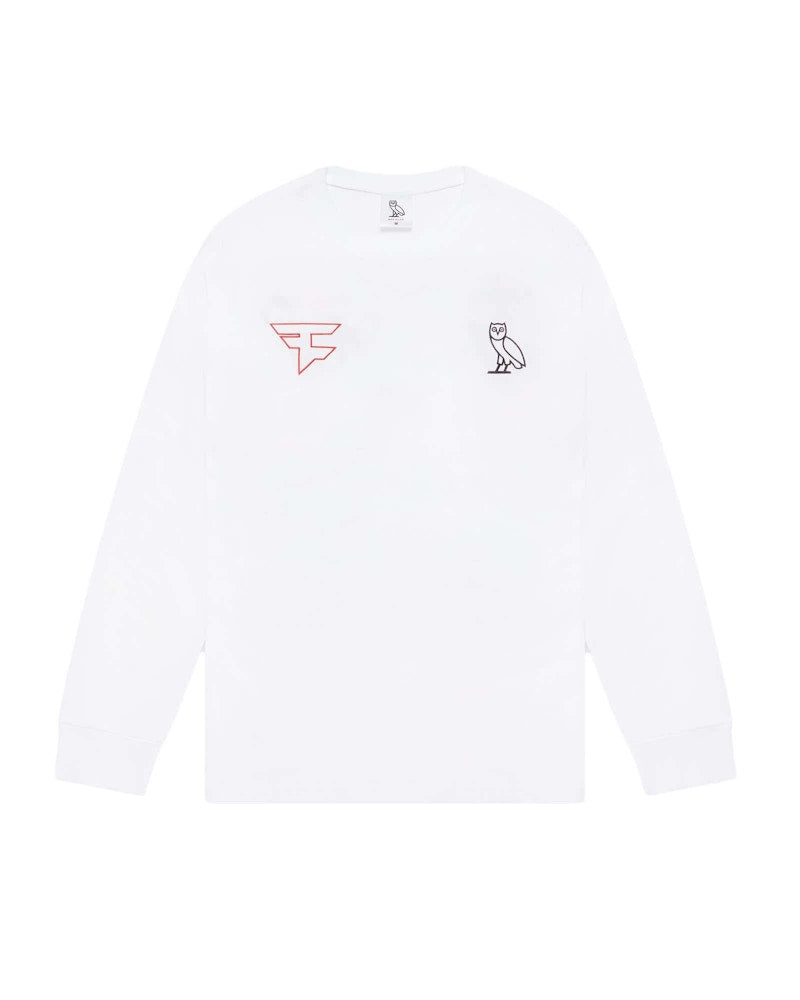 OVO x Faze Clan New Athletes Longsleeve T-Shirt White