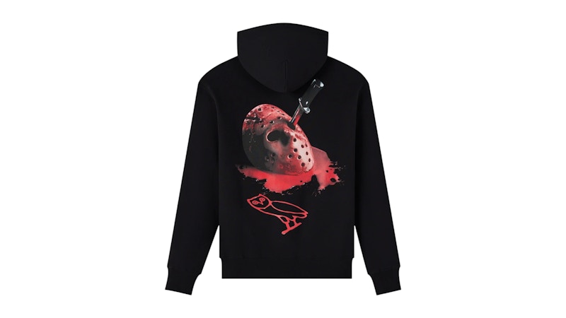 OVO x Friday The 13th Mask Hoodie Black