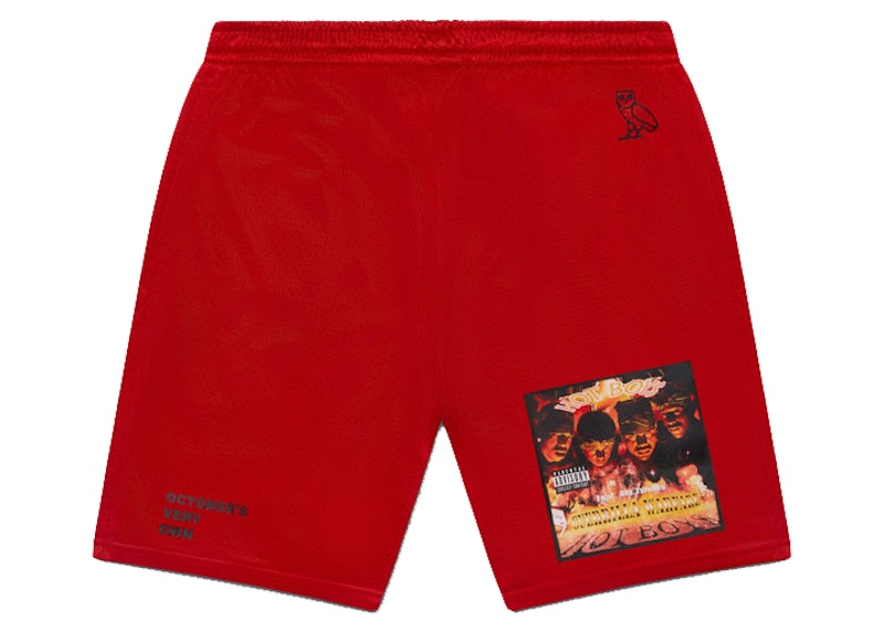 OVO x Hot Boys Mesh Short Red