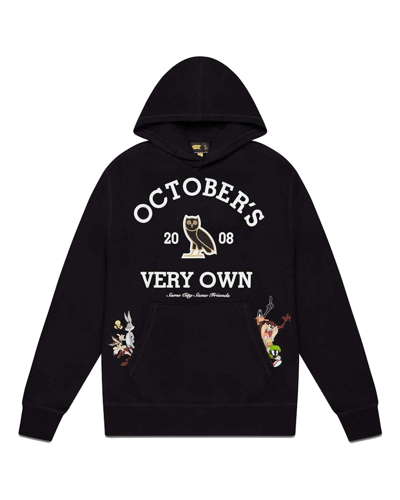 OVO x Looney Tunes Collegiate Hoodie Black