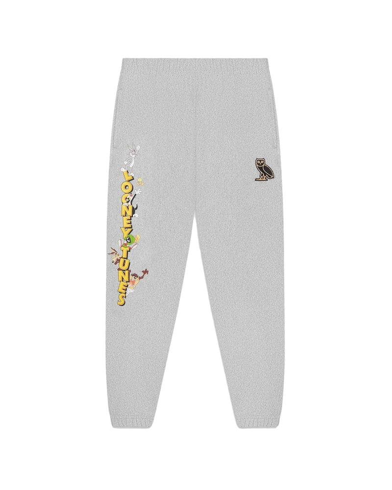 OVO x Looney Tunes Wordmark Sweatpant Heather Grey