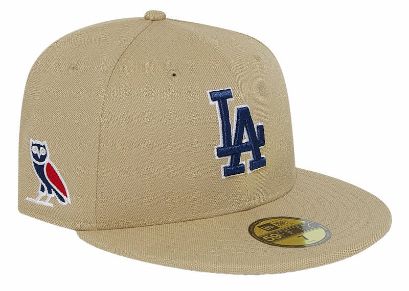 OVO x MLB LA Dodgers New Era Hat Tan
