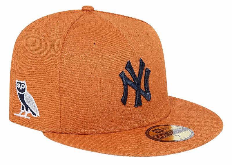 OVO x MLB New York Yankees New Era Hat Orange