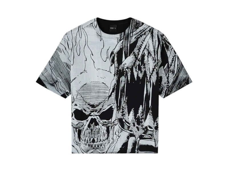 OVO x Marvel Ghost Rider Splash Page Tee Black