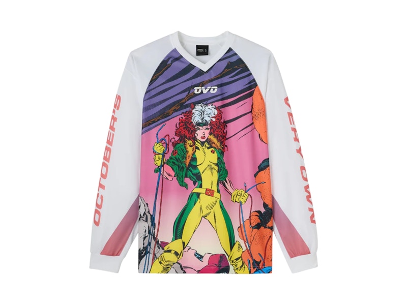 OVO x Marvel Rogue Snocross Jersey White