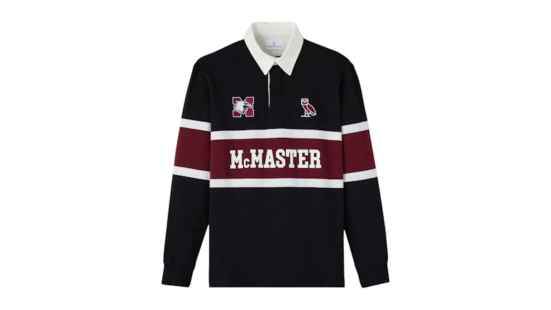 OVO x McMaster University Marauders Rugby Polo Black