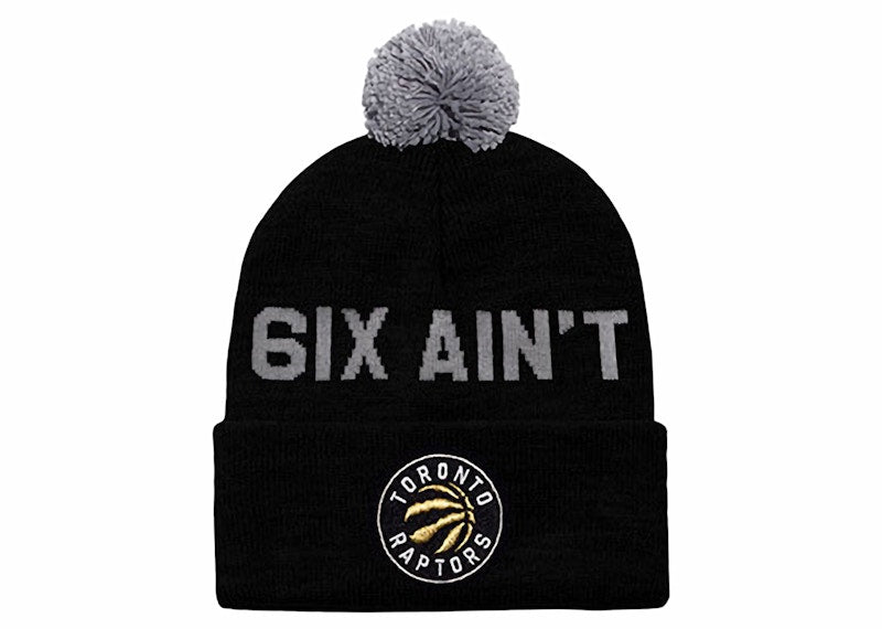 OVO x Mitchell & Ness Raptors 6ix Aint Friendly Beanie Black
