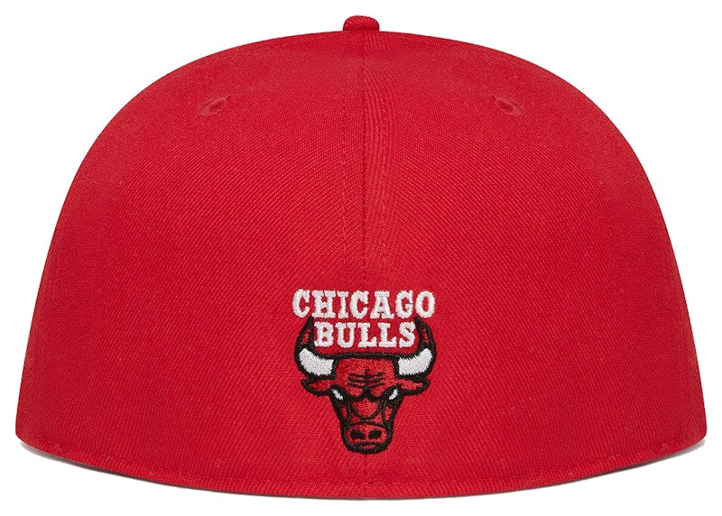 OVO x NBA Bulls New Era 59Fifty Fitted Hat Red