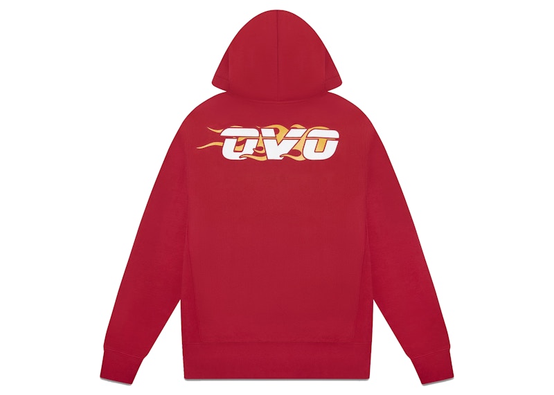 OVO x NBA Heat Hoodie Red