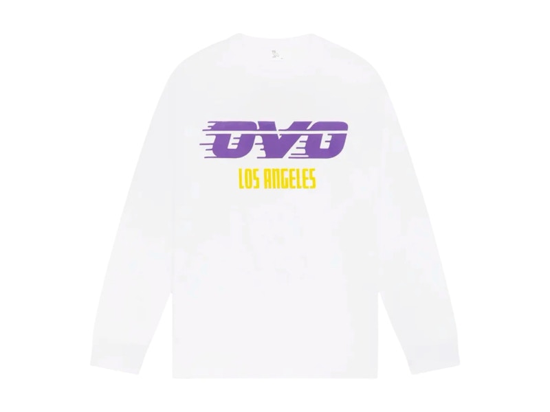 OVO x NBA LA Lakers Longlseeve T-shirt White