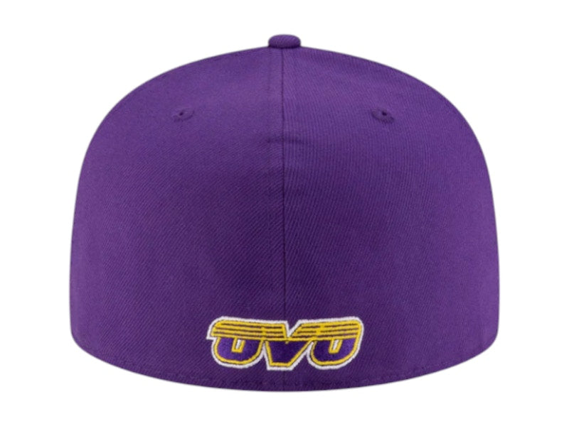 OVO x NBA Los Angeles Lakers 59Fifty Fitted Hat Purple/Gold