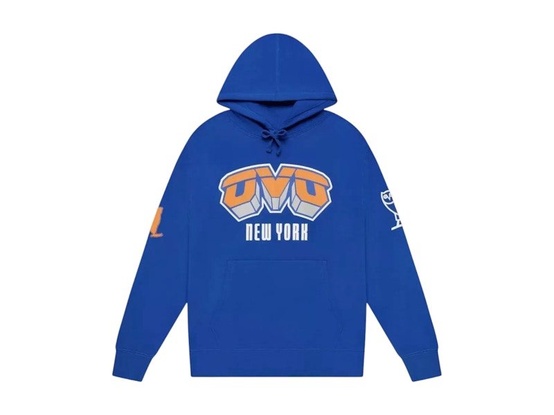 OVO x NBA New York Knicks Hoodie Blue