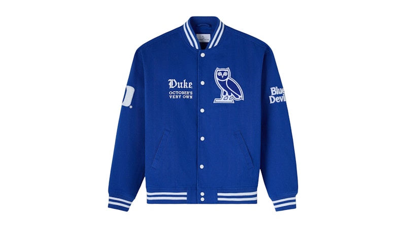 OVO x NCAA Duke Blue Devils Varsity Jacket Blue
