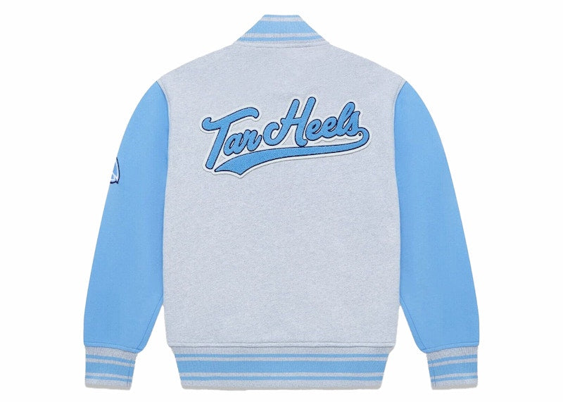 OVO x NCAA North Carolina Tar Heels Fleece Varsity Jacket Heather Grey