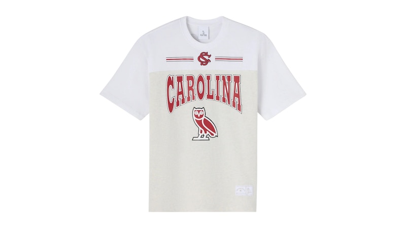 OVO x NCAA South Carolina Gamecocks Paneled T-shirt Ash Heather Grey