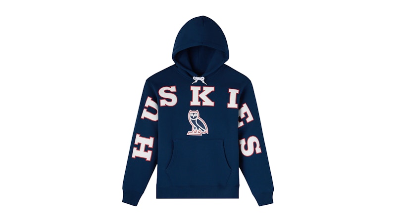 OVO x NCAA Uconn Huskies Hoodie Blue