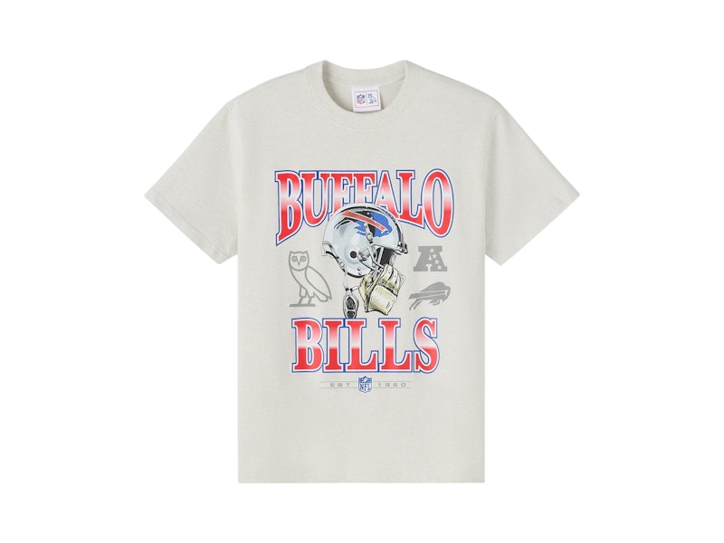 OVO x NFL Buffalo Bills Graphic Team T-Shirt Ash Heather Grey